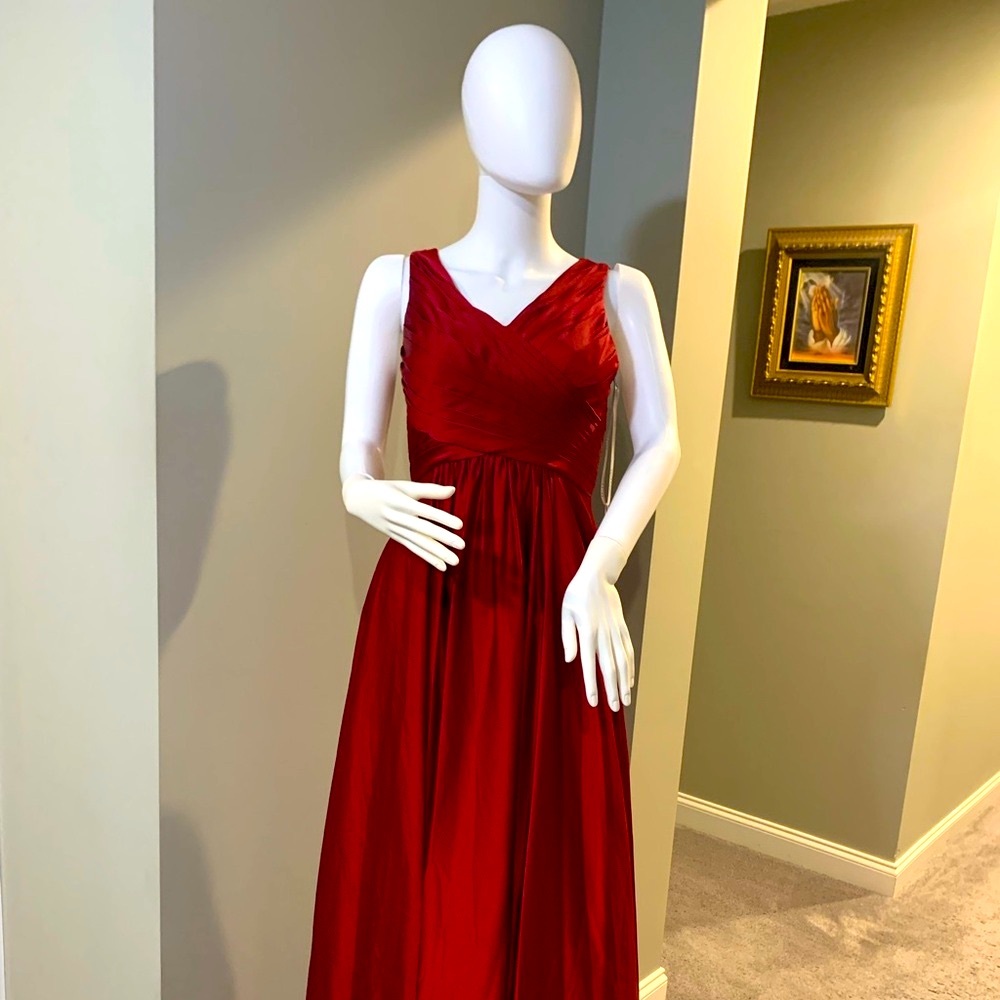JJ's House Red A-Line Dress